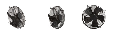 Priemyselný odsávací ventilátor 400 mm YWF4E-400S